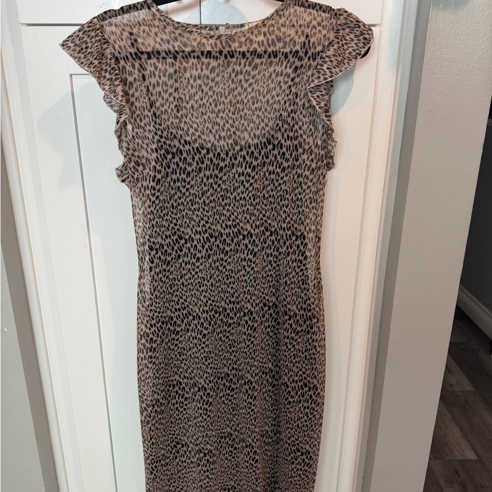 Animal Print Midi Dress